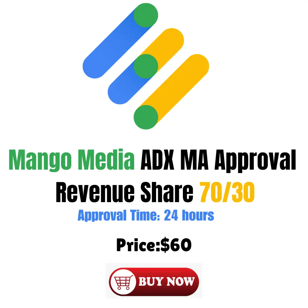 Mango Media ADX MA Approval Revenue Share 7030