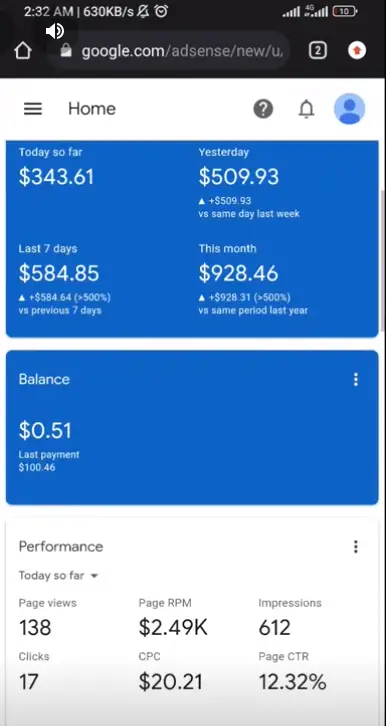 adsense loading course and methods